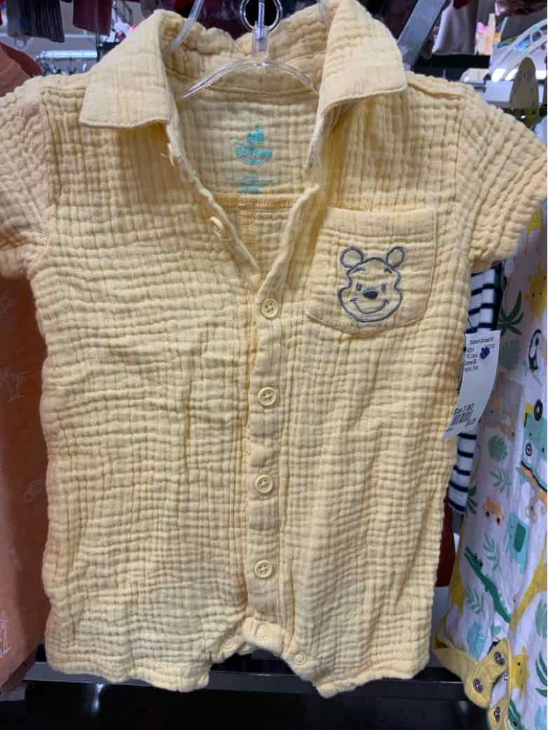 Disney (B) Yellow Infant Size 3 MO Boys 1PC Casual