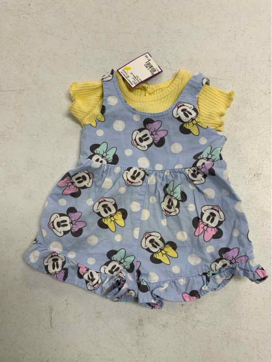 Disney Babies (C) Blue Infant Size 3 MO Girls 2PC Casual