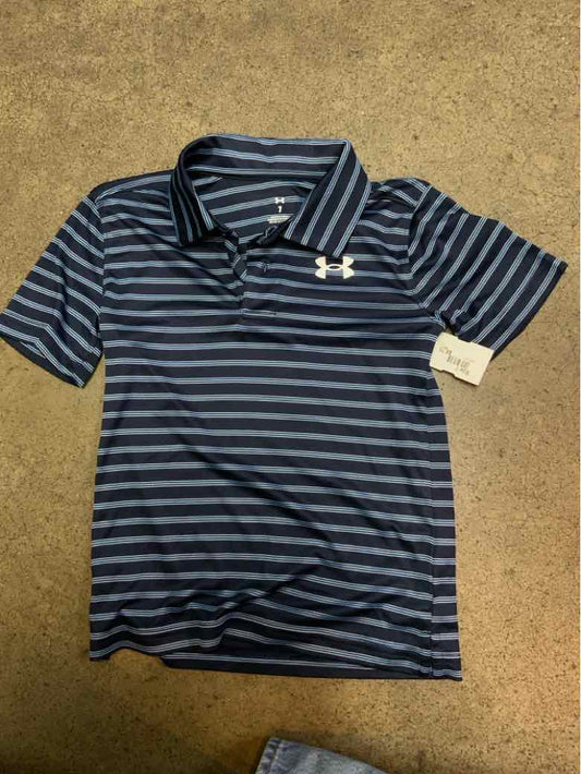 Under Armour (B) Navy Youth Size 7 Boys Polo
