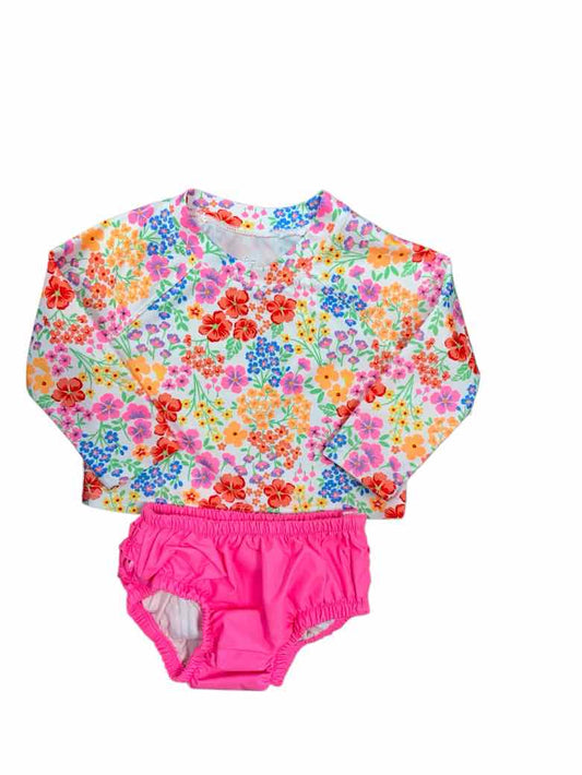 Wonder Nation (E) Pink Infant Size 12 MO Girls 2PCSwimwear