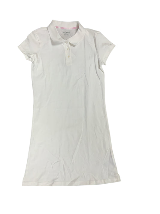 Old Navy (C) White Youth Size 12 Girls UniformDress
