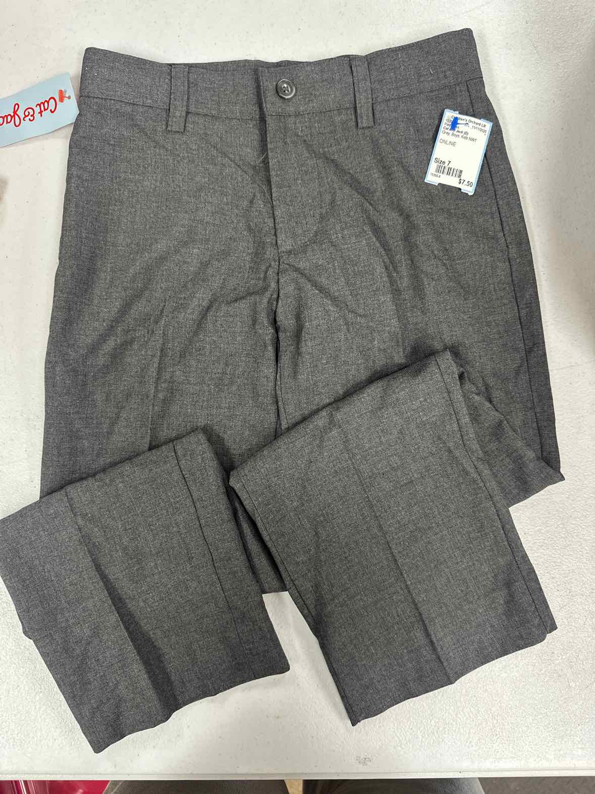 Cat and Jack (D) Gray Youth Size 7 Boys PantDress