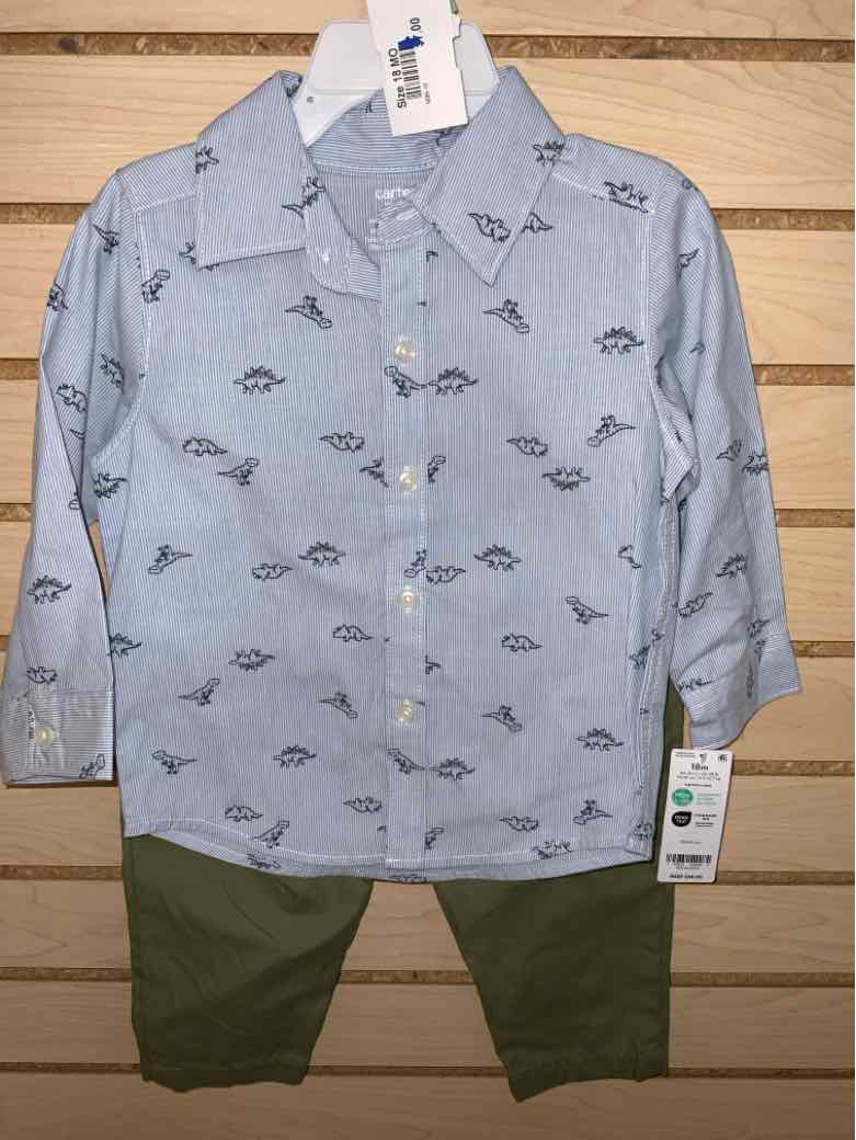 Carters (C) Blue Infant Size 18 MO Boys 2PC Casual