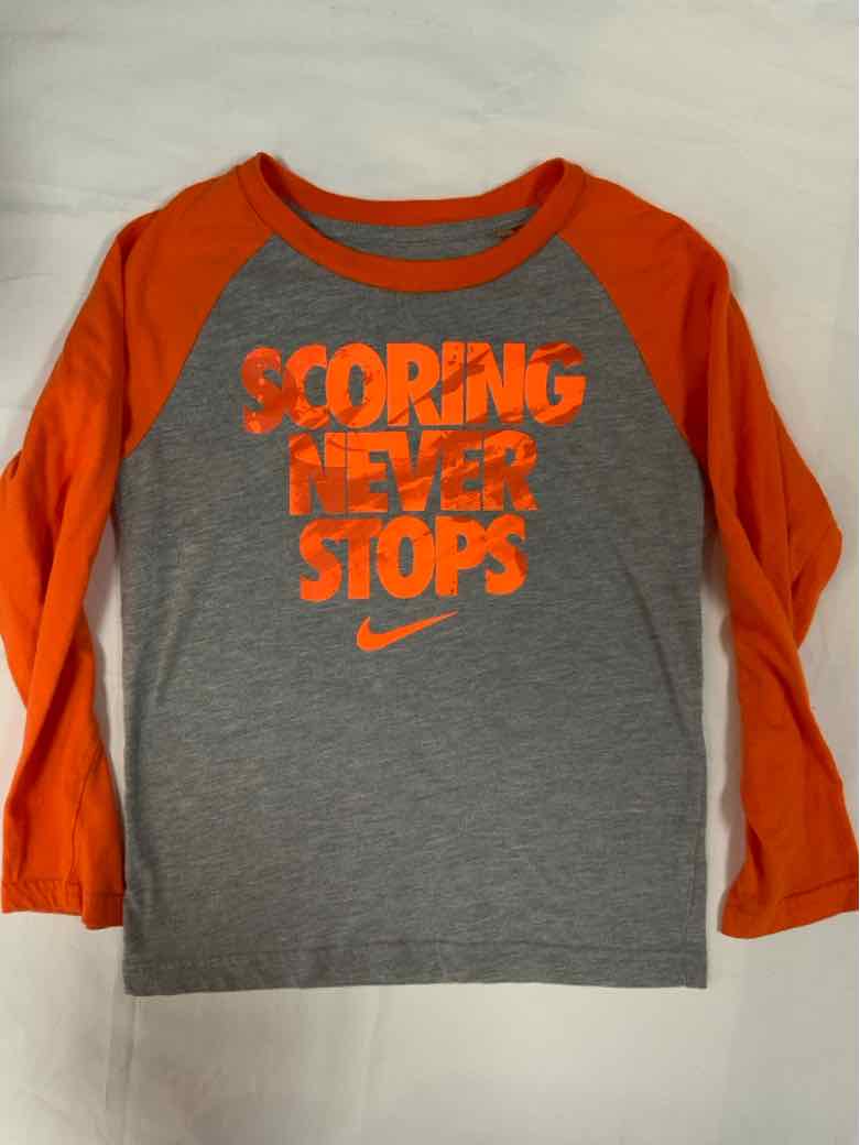Under Armour (B) Orange Youth Size 7 Boys LSTop