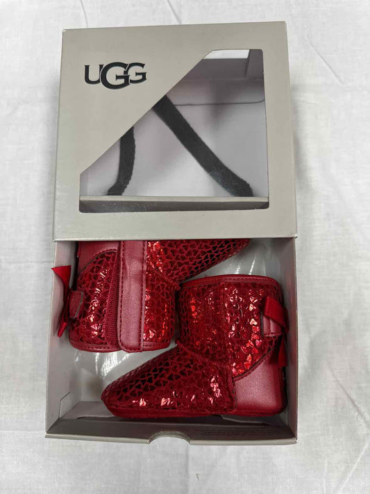 Ugg (AA) Red Infant Shoe Size 3 (Infant) Girls FashionBoots