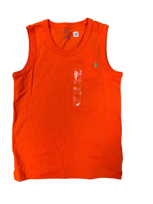 Polo Ralph Lauren (A) Orange Youth Size 7 Boys TankTop