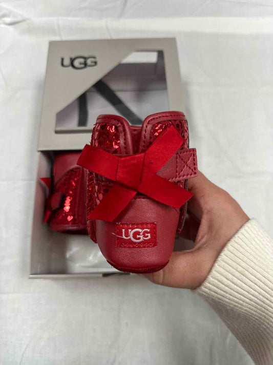 Ugg (AA) Red Infant Shoe Size 3 (Infant) Girls FashionBoots