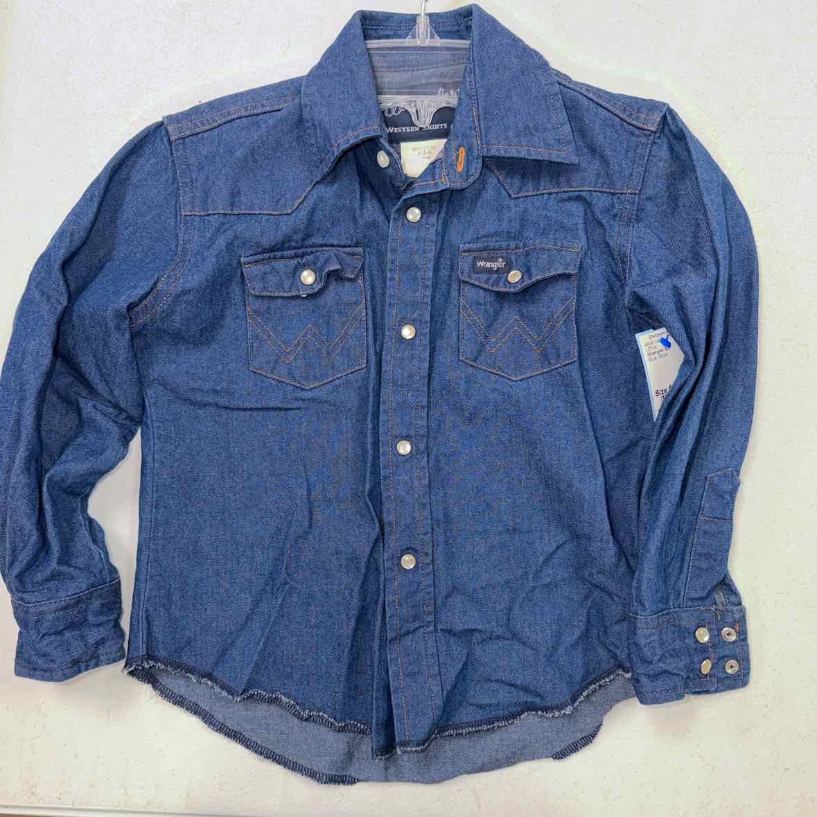 Wrangler (C) Blue Toddler Size 6 Boys LSTop