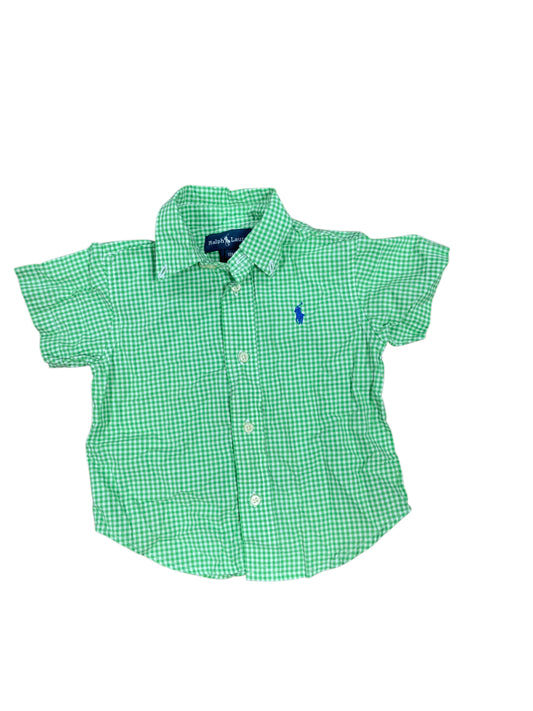 Polo Ralph Lauren (A) Green Infant Size 18 MO Boys SSTop