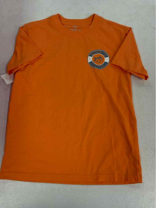 southern tide Orange Youth Size 8 Boys SSTop