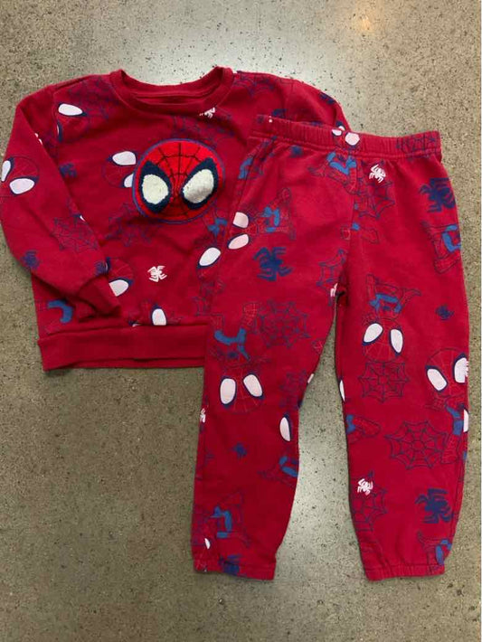 Marvel (D) Red Toddler Size 4T Boys 2PCCasual