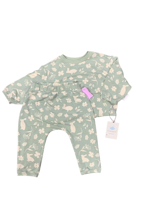 cloud island Green Infant Size 18 MO Girls 2PC Casual