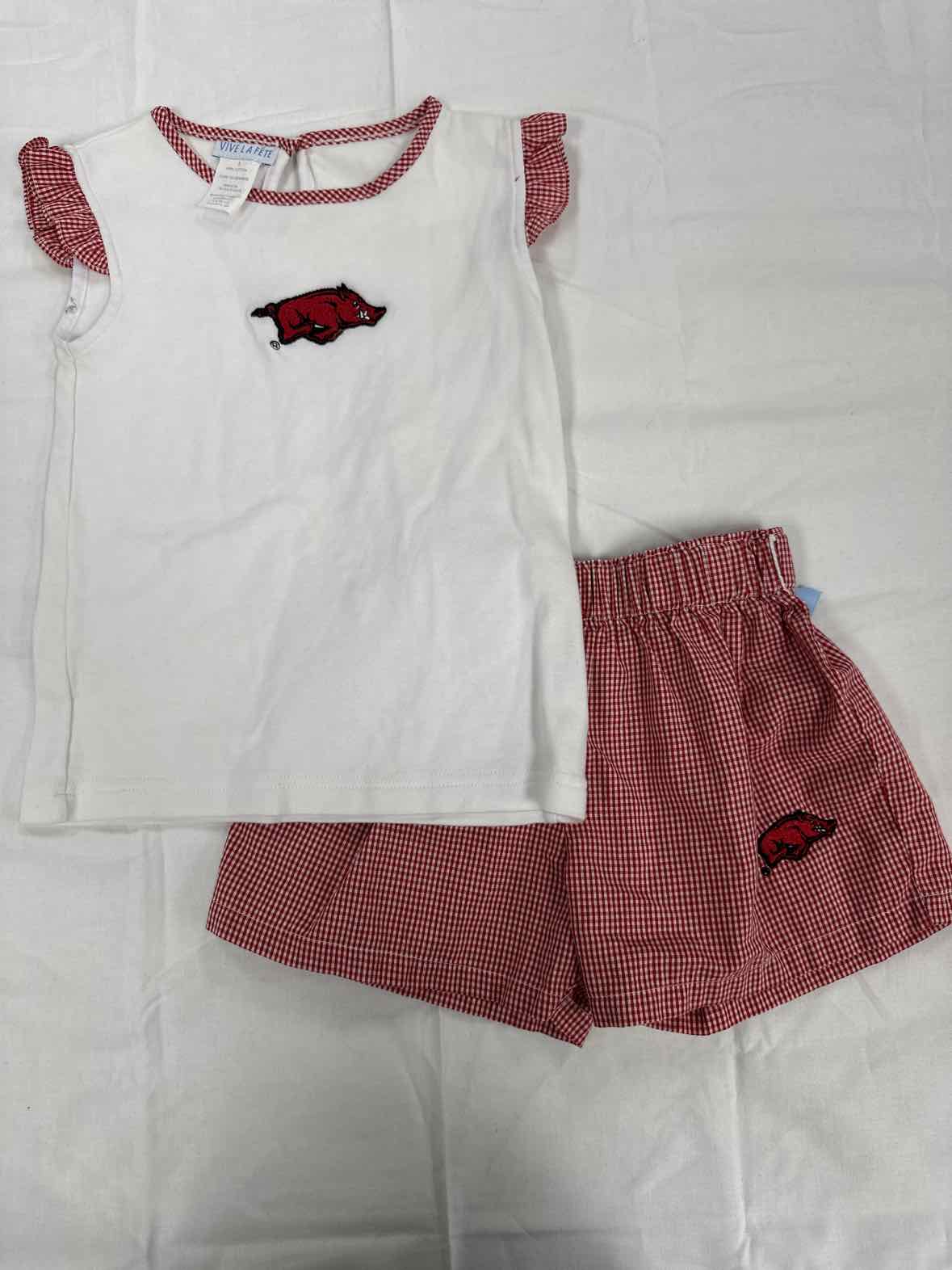 VIVE LA FETE White Red Toddler Size 2T Girls 2PCCasual