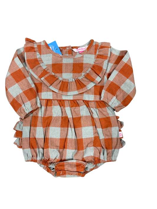 Ruffle Butts and Rugg (B) Brown Infant Size 12 MO Girls 1PC Casual