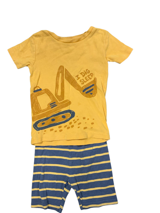 Carters (C) Yellow Toddler Size 5T Boys 2PCSleepwear