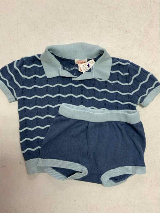 Cat and Jack (D) Blue Infant Size 18 MO Boys 2PC Casual