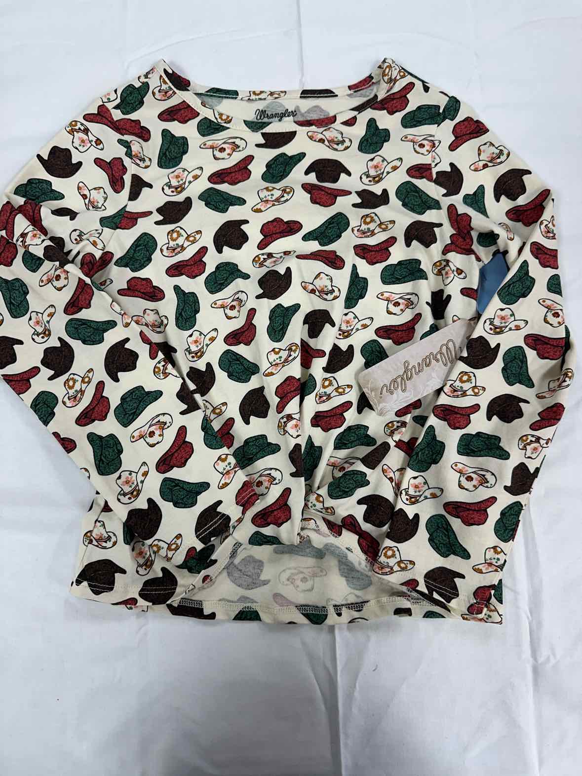 Wrangler (C) Cream Youth Size 6 Girls LSTop