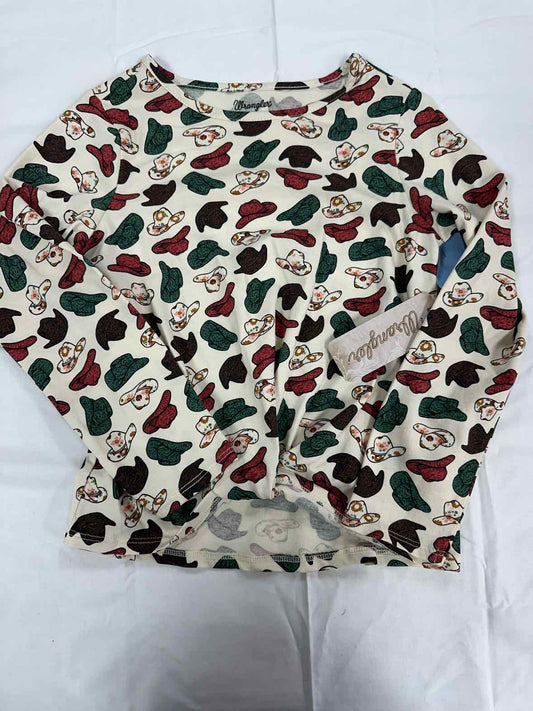 Wrangler (C) Cream Youth Size 6 Girls LSTop