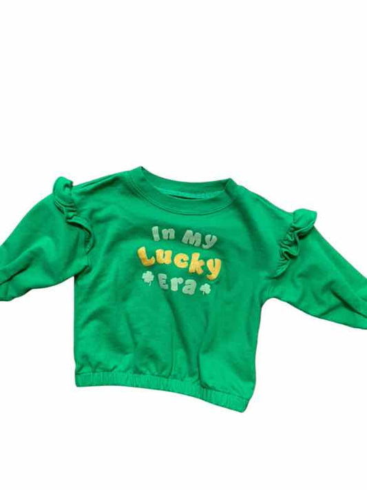 Carters (C) St Patrickâ€™s Day Infant Size 12 MO Girls LSTop