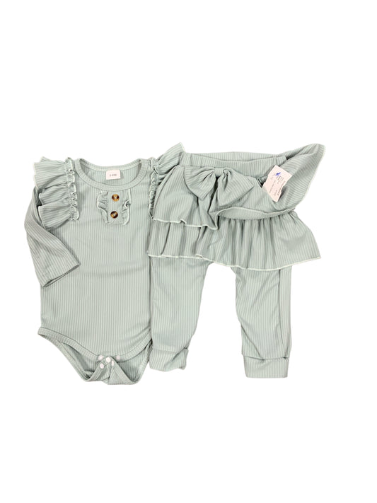 SHEIN Green Infant Size 6 MO Girls 2PC Casual