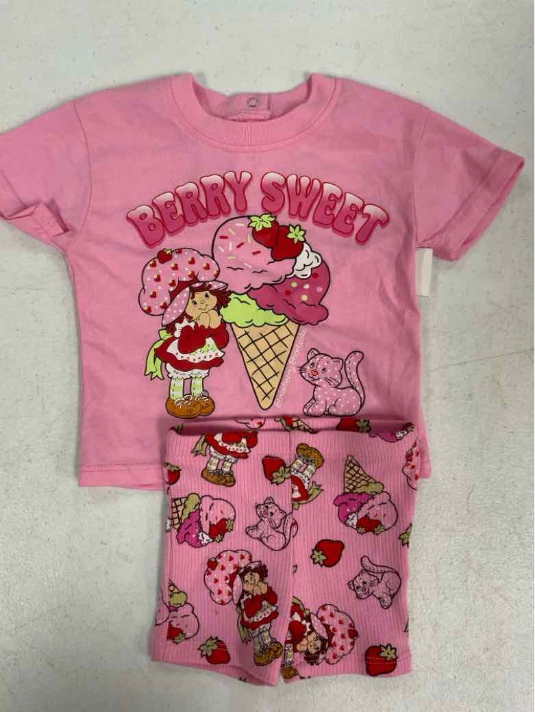 STRAWBERRY SHORTCAKE Pink Infant Size 0-3 MO Girls 2PC Casual