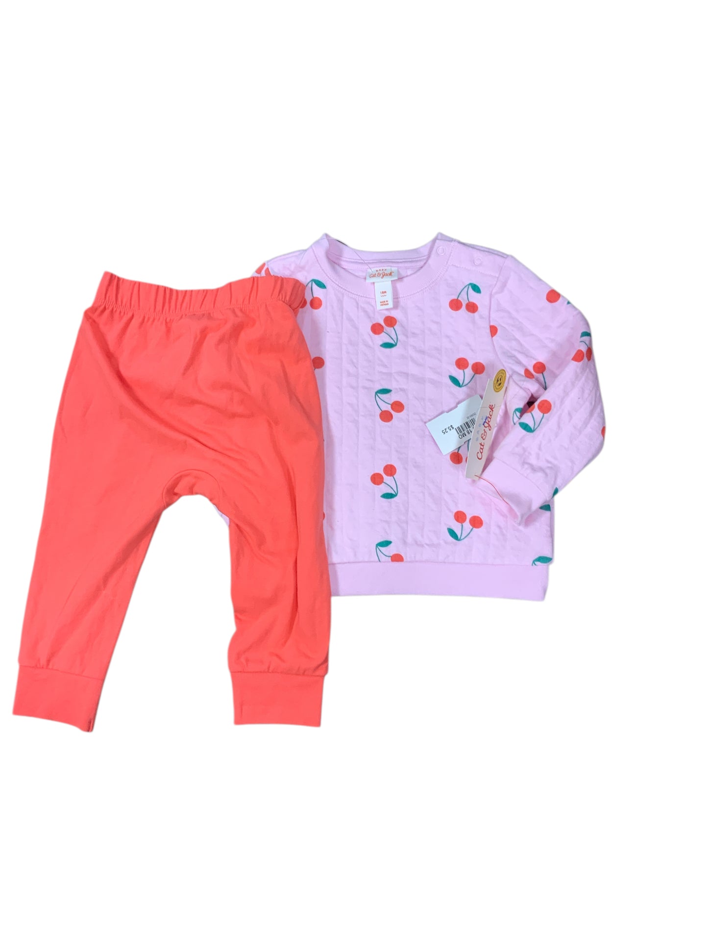 Cat and Jack (D) Pink Infant Size 18 MO Girls 2PC Casual