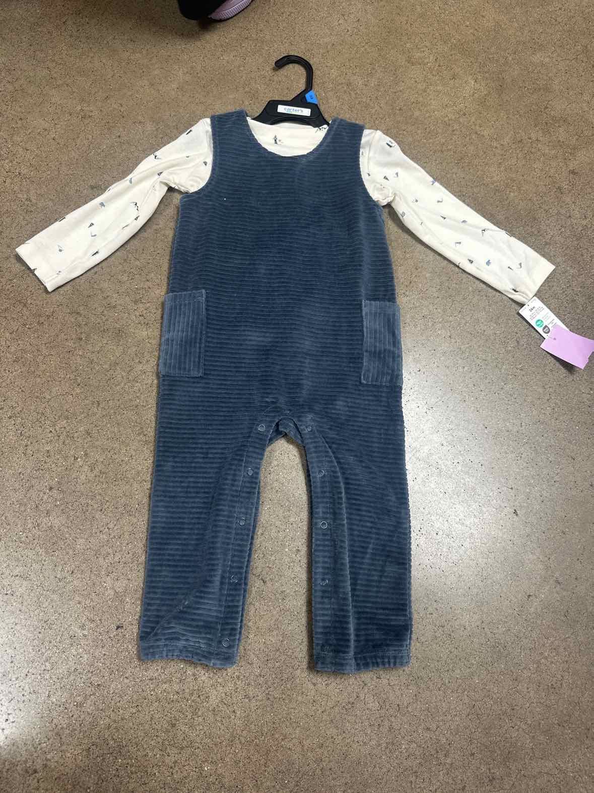 Carters (C) Blue Infant Size 24 MO Boys 2PC Casual
