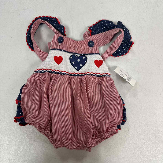 lil cactus Red White Blue Infant Size 6 MO Girls 1PC Casual