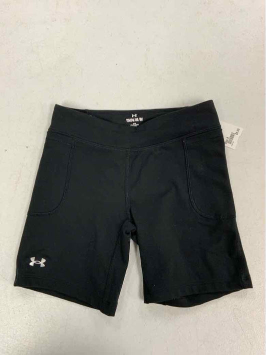 Under Armour (B) Black Youth Size 8 Girls ShortBasic