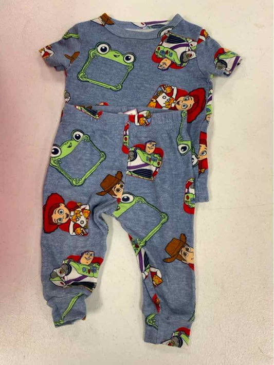 Disney (B) Blue Infant Size 12 MO Boys 2PCSleepwear
