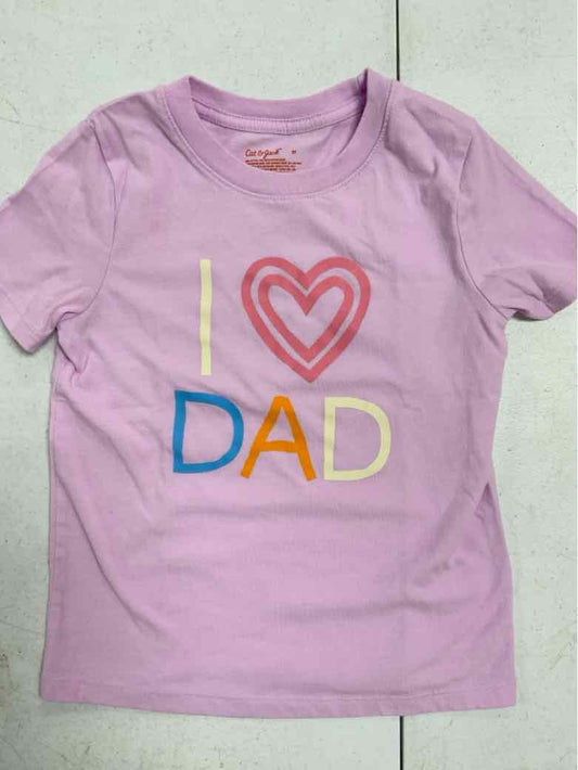 Cat and Jack (D) Purple Toddler Size 5T Girls SSTop
