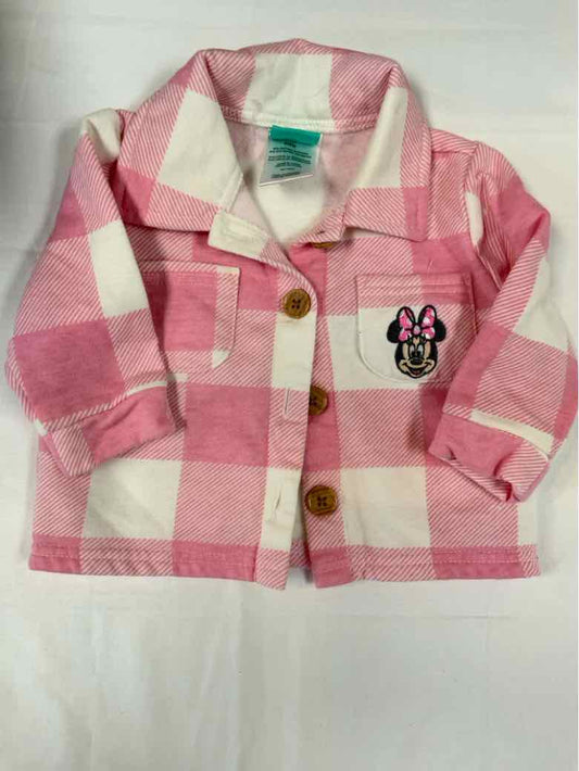 Disney Babies (C) Pink Infant Size 6 MO Girls ButtondownLS