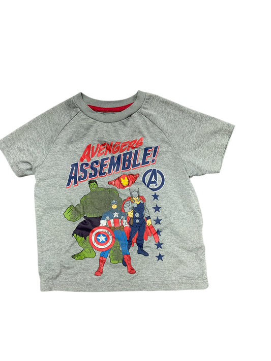 Marvel (D) Gray Toddler Size 4 Boys SSTop