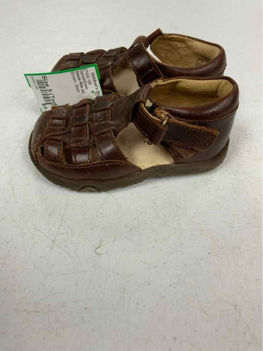 Stride Rite (B) Brown Toddler Shoe Size 5 (Toddler) Boys SandalsBasic