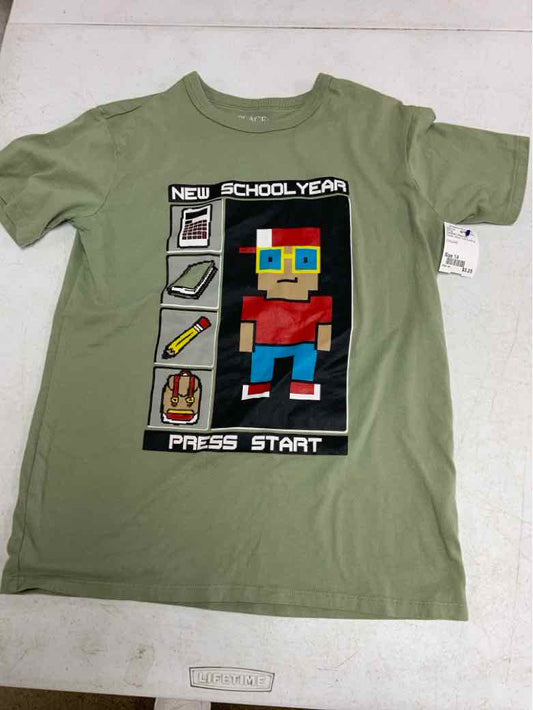 Children's Place (D) Green Youth Size 14 Boys SSTop