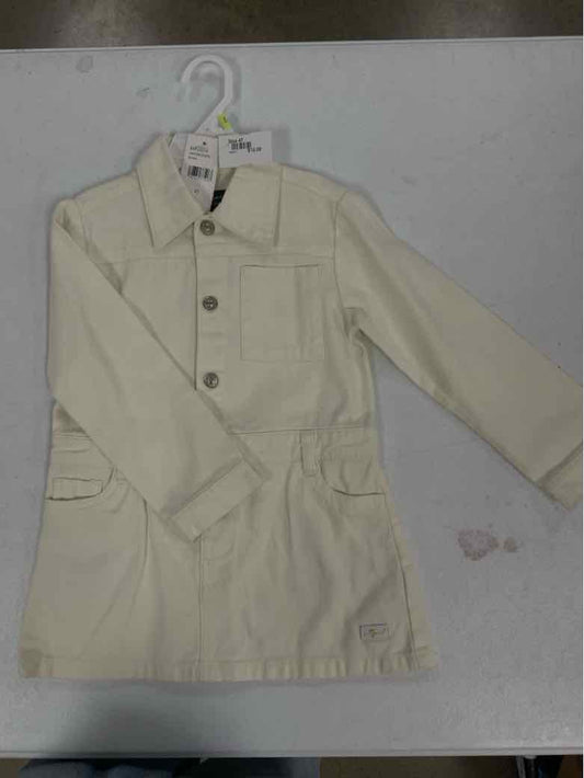 7 for all Mankind (A) Cream Toddler Size 4T Girls CasualDress