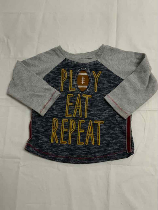 Mud Pie (B) Gray Infant Size 18 MO Boys LSTop