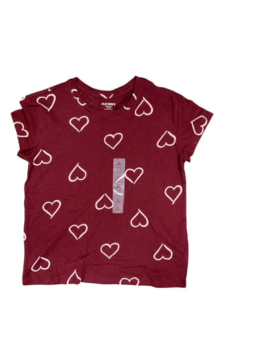 Old Navy (C) Red Youth Size 12 Girls SSTop