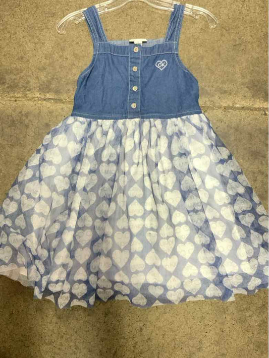 Calvin Klein (B) Blue Youth Size 7 Girls CasualDress