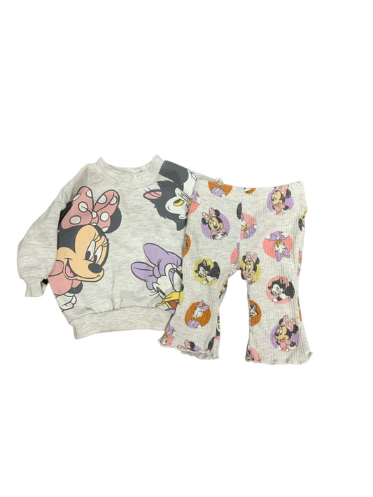 Disney Babies (C) Gray Infant Size 3 MO Girls 2PC Casual