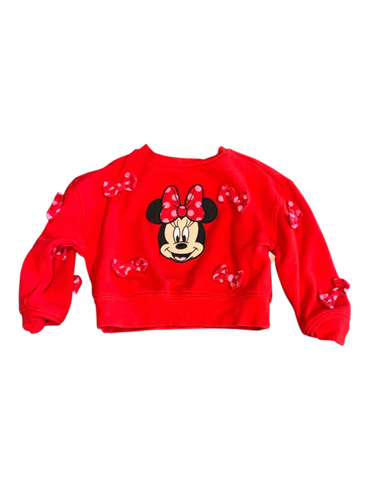 Disney (B) Red Toddler Size 3T Girls LSTop