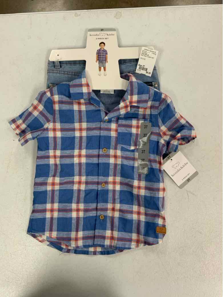 Koala Kids (D) Blue Toddler Size 3T Boys 2PCCasual
