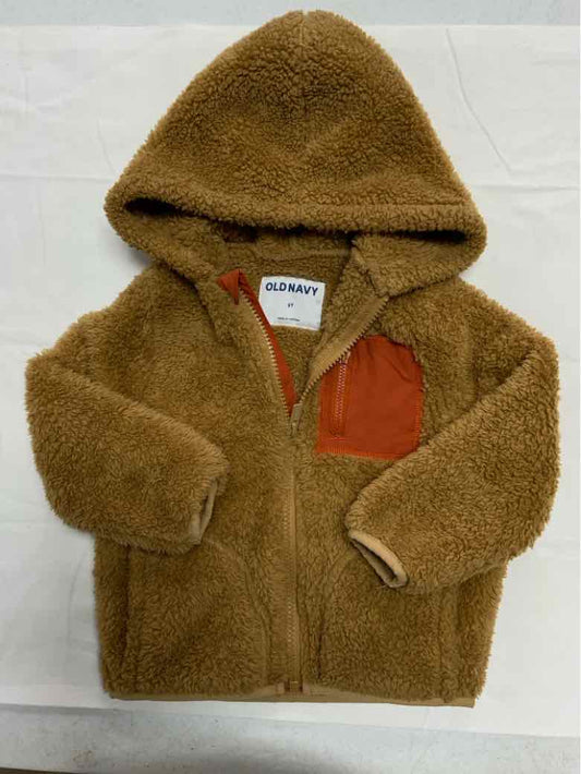 Old Navy (C) Brown Toddler Size 2T Boys Jacket Fleece