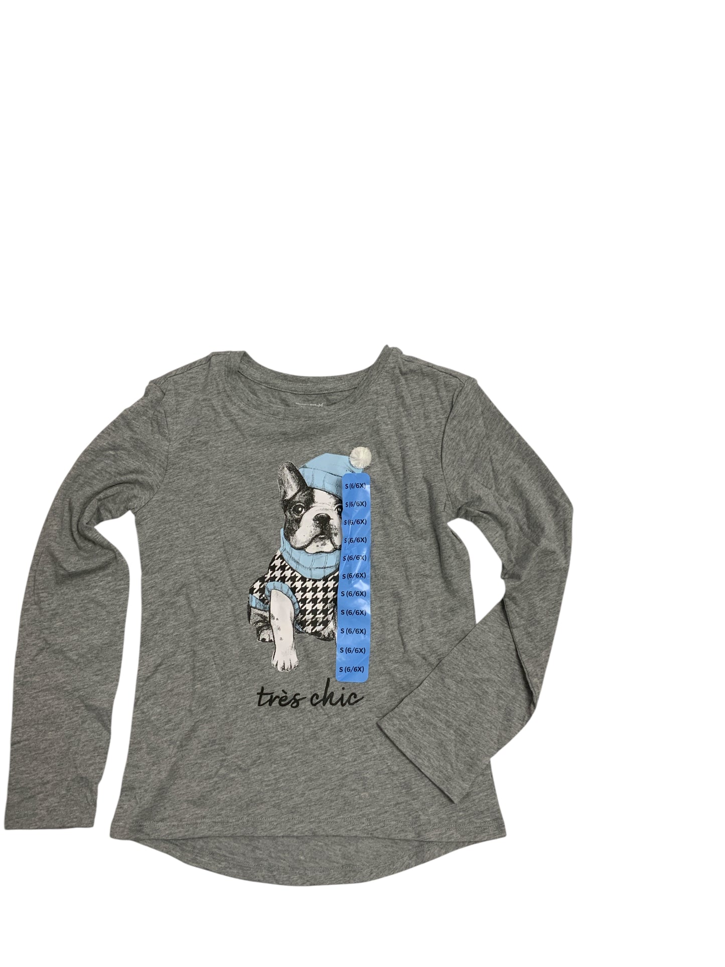 Members Mark (E) Gray Youth Size 6X Boys LSTop