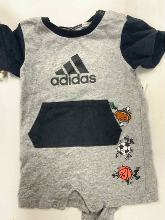Adidas (B) Gray Infant Size 9 MO Boys 1PC Casual