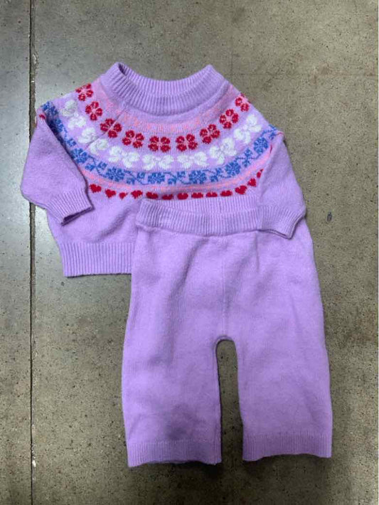 Old Navy (C) Purple Infant Size 3 MO Girls 2PC Casual