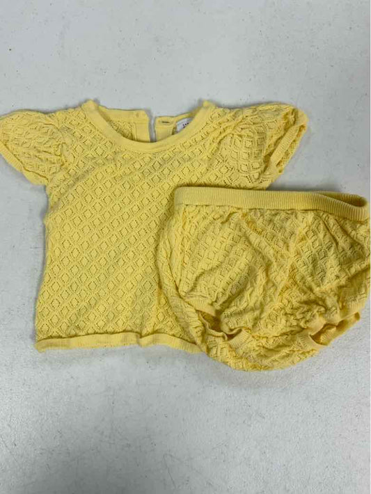 Baby Gap (B) Yellow Infant Size 12 MO Girls 2PC Casual