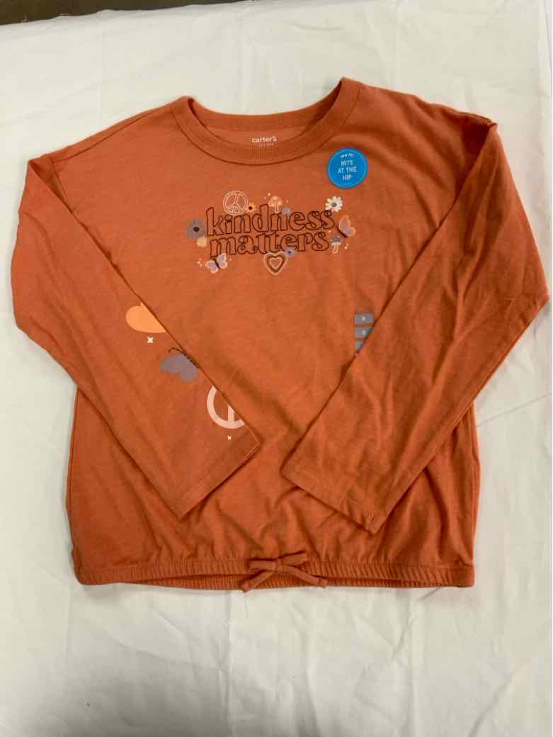 Carters (C) Orange Youth Size 8 Girls LSTop