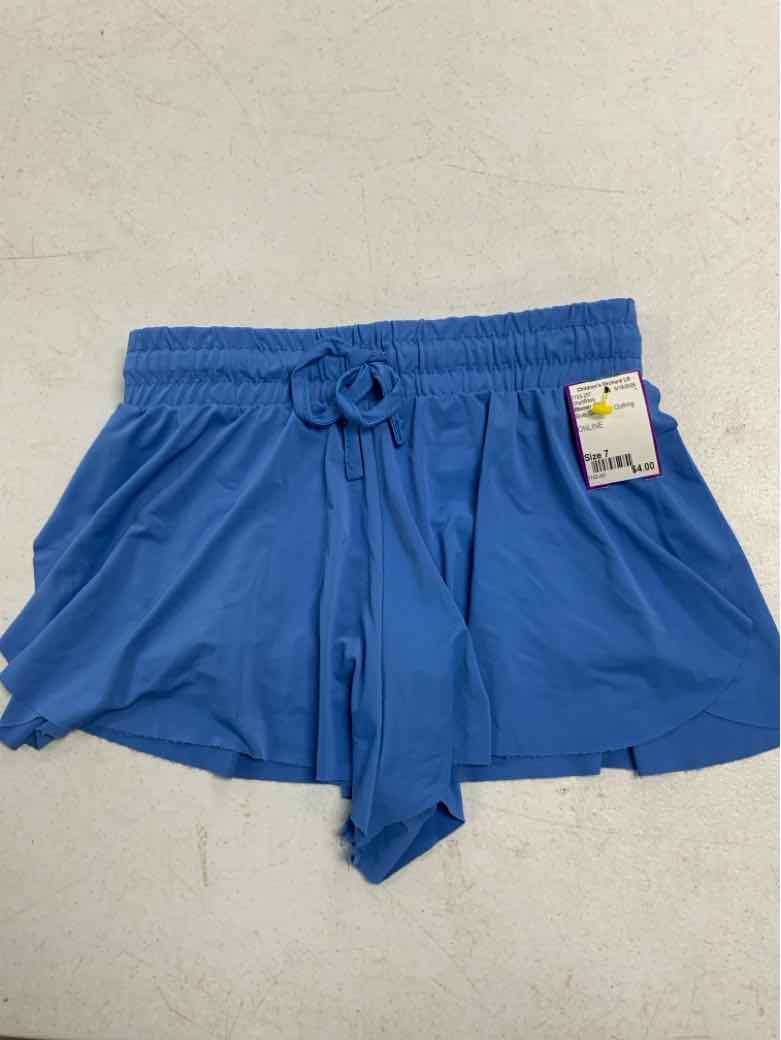 Btween (C) Blue Youth Size 7 Girls ShortBasic