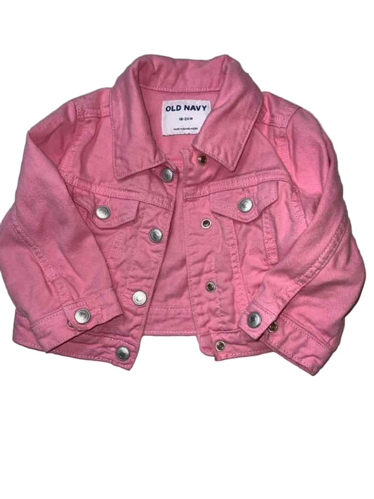 Old Navy (C) Pink Infant Size 24 MO Girls Jacket Denim
